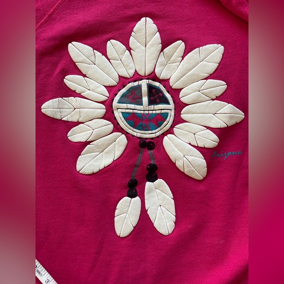 Vintage Hanes Graphic Crewneck Sweater! Size XL 42-44! Dreamcatcher Graphic. - Picture 8 of 8